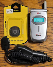 LG VX10 - Gray and Silver  Verizon  Super Rare Flip Phone - Excellent Shape
