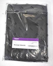 Gee Di Moda Rectangle Tablecloth 70" x 120" Black Rectangular Washable Polyester