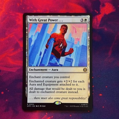 With Great Power... MTG 0024 Marvel's Spider-Man Spiderman Power Enchantment