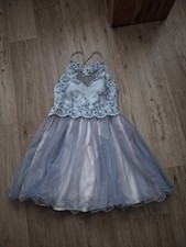 KLEID, PARTYKLEID GR.38/40, FARBE BLAU, CREME,ROSA