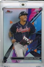 2021 Topps Finest Atlanta Braves Cristian Pache Base Refractor