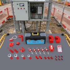 Lockout Tagout Kit Group Lockout Hasps Tool Box Electrical Safety