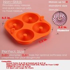 Silicone Donut/Bagel Pan Air Fryer Accessories, 1pcs 4 Cavity 3.2 inch — photo 3