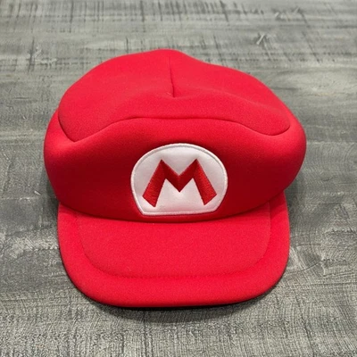Super Mario Bros Mario Hat Costume Cosplay Foam Cap Official Nintendo  - Image 1 of 4