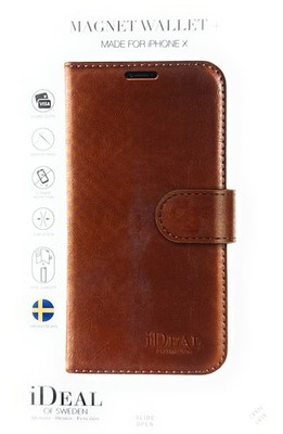 iDeal of Sweden Magnet Wallet for iPhone X   Brown | Magnetic Wallet Folio Case