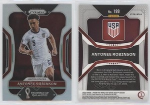 2022 Panini Prizm World Cup Qatar Silver Prizm Antonee Robinson #199
