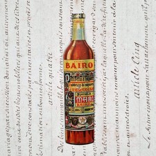 Toupie publicitaire de comptoir « Bairo » en tôle lithographiée