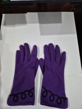 Vintage Women's Size S Lilac Purple Formal Wrist Gloves Stretch A11