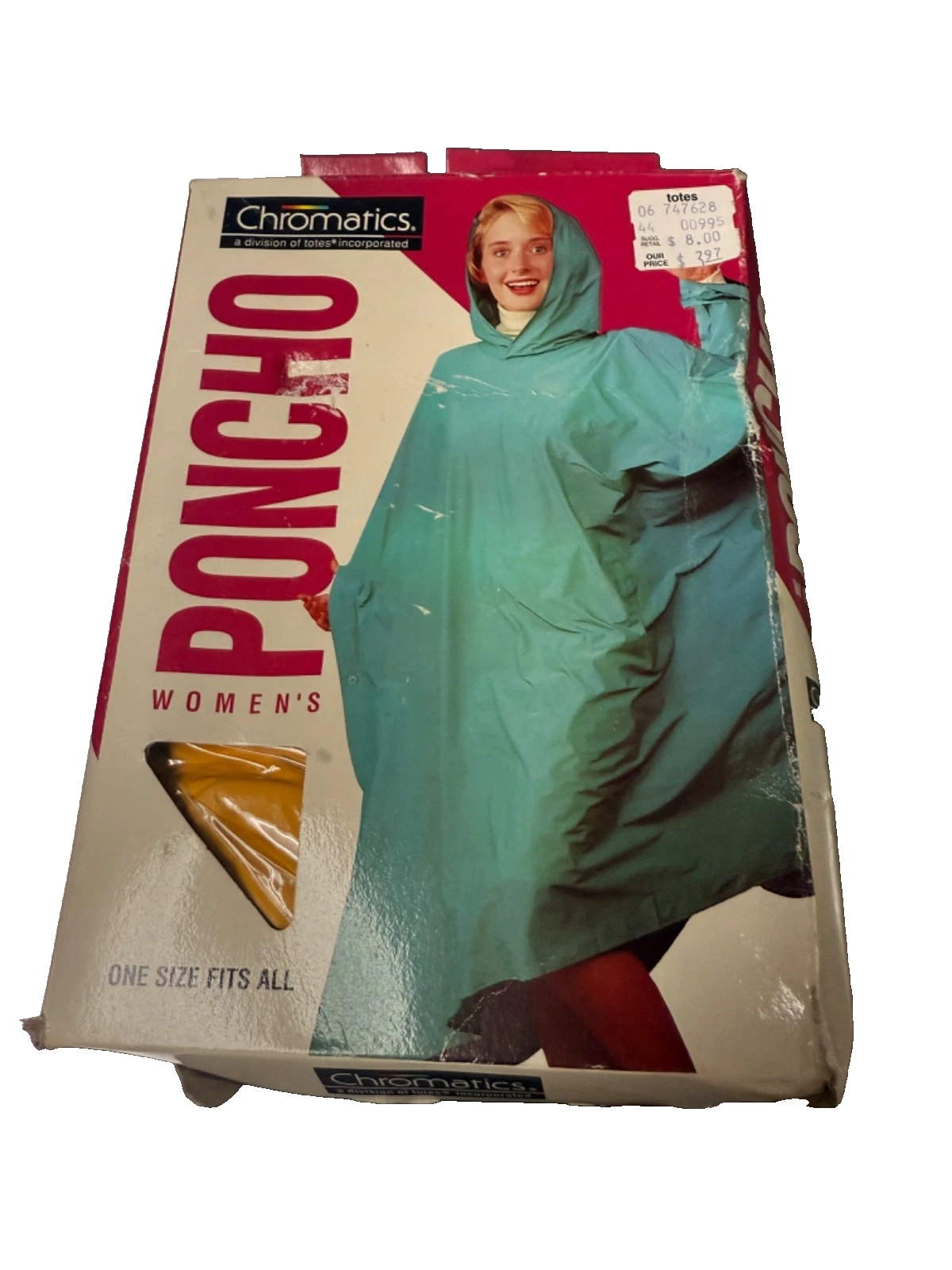 Chromatics by Totes Women's Vinyl Poncho NOS