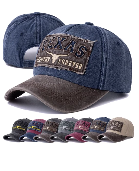 Texas Country Forever Cotton Baseball Caps Adjustable Sun Protection Free P&P