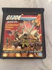 1982 GI JOE Official Collector DISPLAY Carrying CASE Holds 12 Action Figures