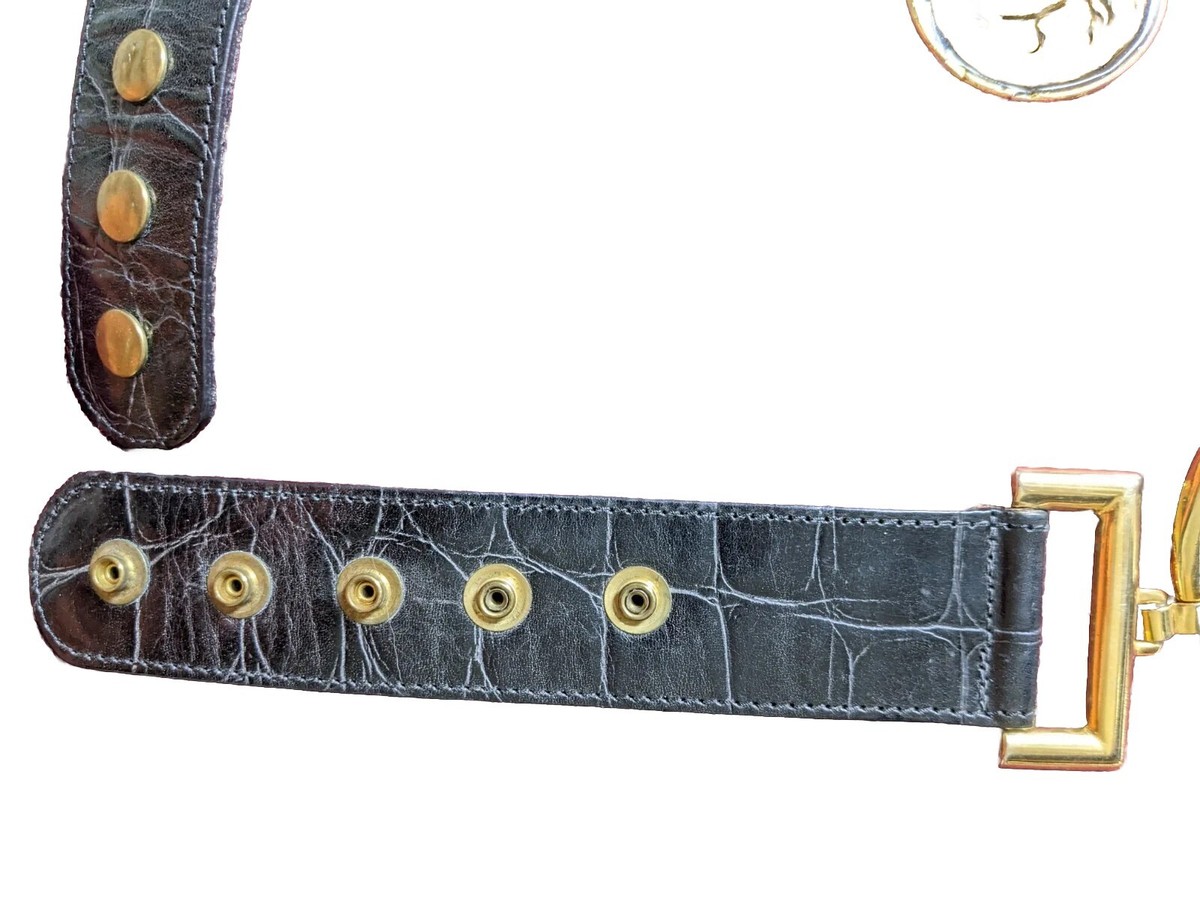 Versace Stunning Vintage Medusa Medallion Chain Belt | eBay display picture 2