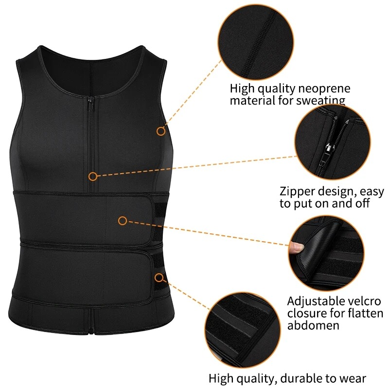 Men Compression Shirt Men Gynecomastia Compression Tank Top Sauna