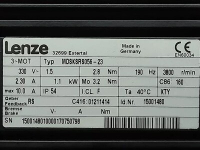 MDSKSRS056-23 New Sealed Lenze Servo Driver Inverter MDSKSRS056-23 IPCS#YC