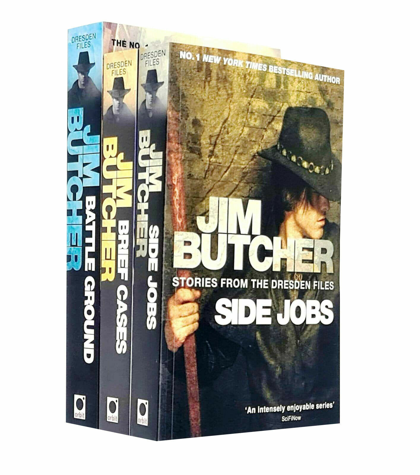 Jim Butcher Dresden Files 3 Books Set Pack Battle Ground, Brief Case, Side Jobs