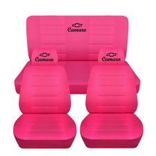 Front And Rear Chevy Camaro Coupe Hot Pink Seat Covers 2018 Side Airbags Front And Rear Chevy Camaro Coupe Hot Pink Seat Covers 2018 Side Airbags