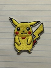 Pikachu Mouse Pokemon Embroidered Iron On Patch Anime Kanto Pok mon