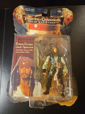 Jack Sparrow Action Figure Zizzle Prison Escape Pirates of the Caribbean  2006