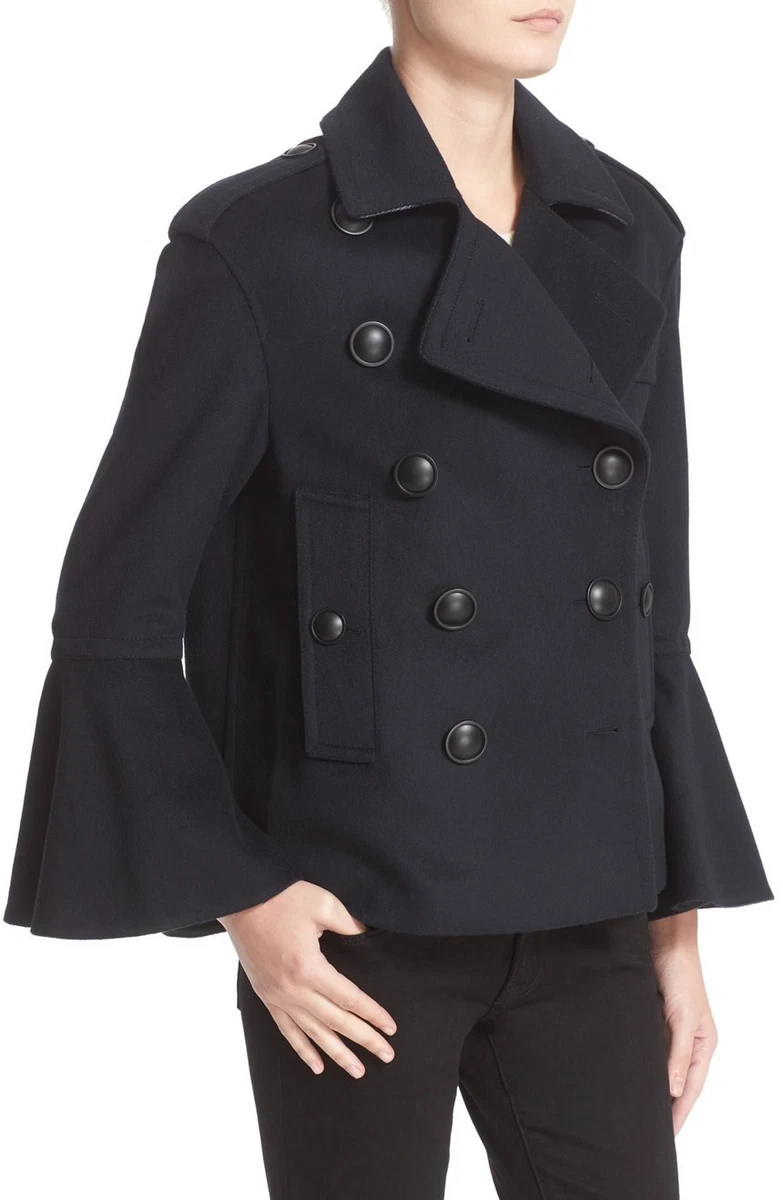 Flared peacoat deals