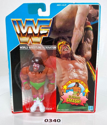 Vintage WWF Hasbro ULTIMATE WARRIOR Series 1 Blue ...