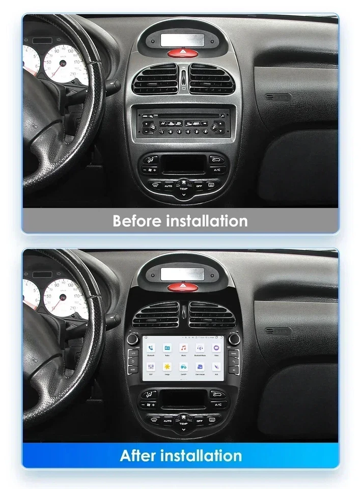 2din Android 12 Car Radio For PEUGEOT 206 206CC 206SW 2000-2008 Auto Multimedia - Image 2 of 4