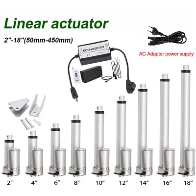 1000N LinearActuator 2''-18''Auto Türöffner 14mm/s Linearantrieb mit AC Controller