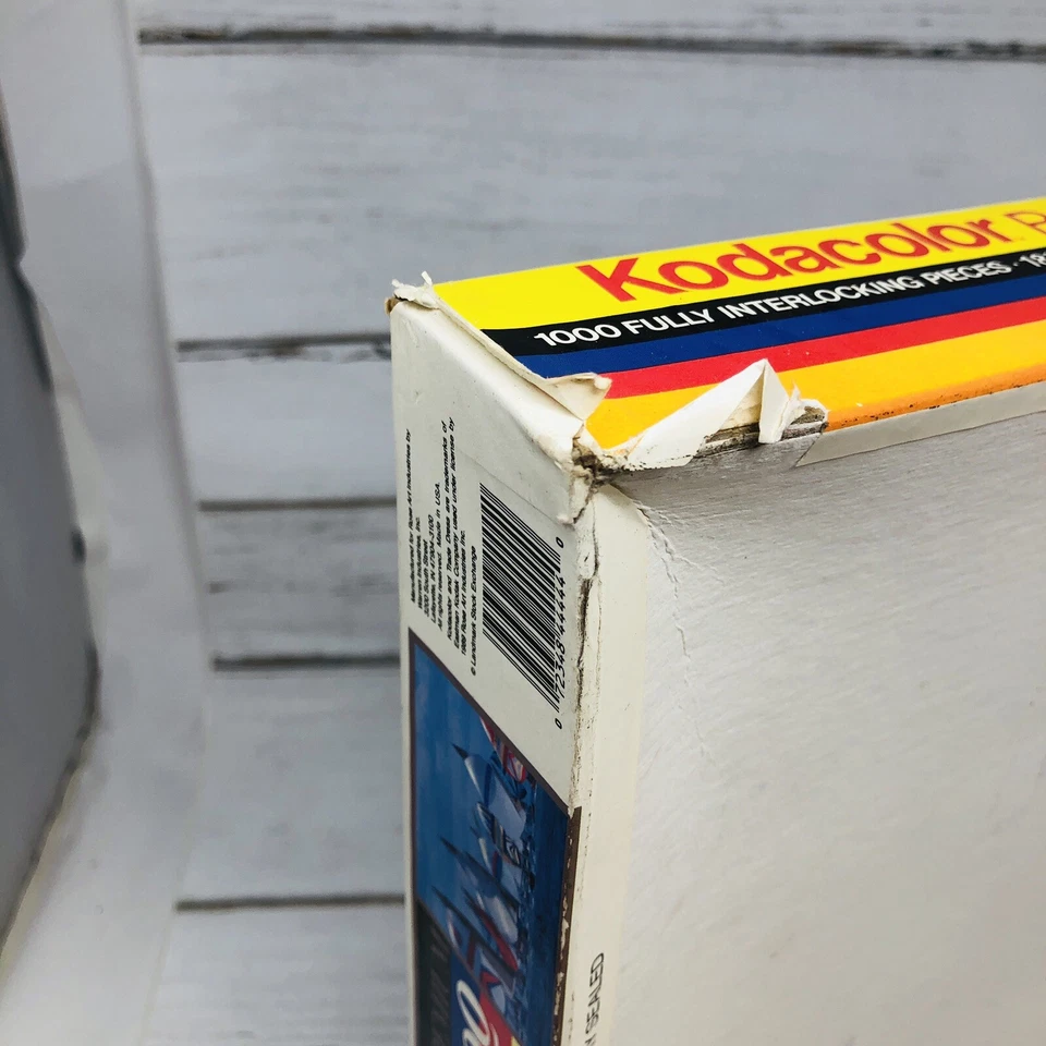 Kodacolor SAILBOAT RACE 1000 шт. головоломка запечатанная розовое искусство упаковка износ - Изображение 4 из 4