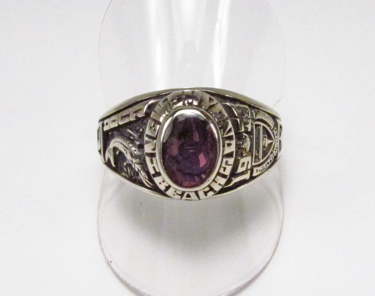 10k white online gold class ring