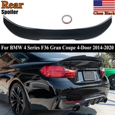 Gloss Black Rear Trunk Spoiler PSM Style For 2014-20 BMW 4-Series F36 Gran Coupe