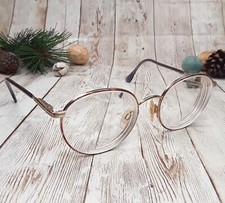 Luxottica Gold Tortoise Round Eyeglasses FRAMES ONLY 1244 G583-S 50-19-130 Italy