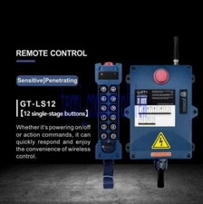 GOTi GT-LS12 12 Key Industrial Wireless Hoist Lift Crane Remote Control AC/DC