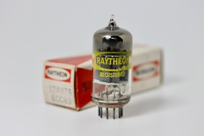 12AX7A NOS NIB RAYTHEON JAPAN 12AX7 VALVE TUBE DATE 1960 EXCELLENT TEST RESULTS!