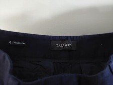 talbot navy newport pant in navy size 8