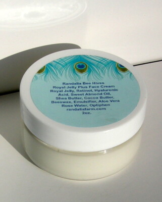 Royal Jelly Plus Hyaluronic Acid, Retinol Face Cream, Randalia Bee Hives