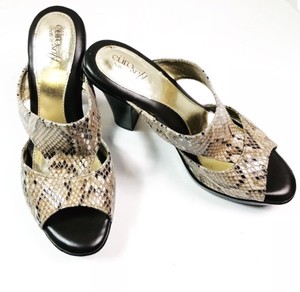 Euro Soft By Sofft Ladies Sandals Size 8 M Snakeskin Brown | eBay