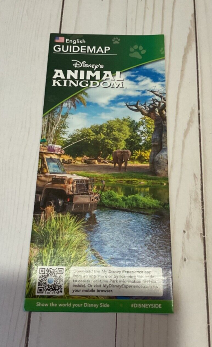 Animal Kingdom Park Map-Disney World-Dated 01/2015