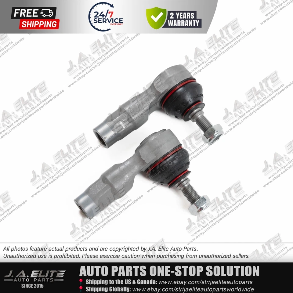 Extremo de barra de amarre exterior delantero izquierdo y derecho 2 piezas apto para Maserati Quattroporte GT GC Foto 3 de 4