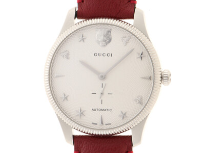 Gucci G Timeless Ss/Leather Men'S Automatic Watch