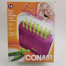 Conair Swizzlers 14 Flexible Hot Sticks Curly Stix Rod Compact Curler Set. NEW