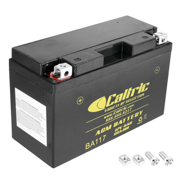 Caltric AGM Battery for Yamaha Zuma 125 YW125 20092020 / BTYYT7BBS0