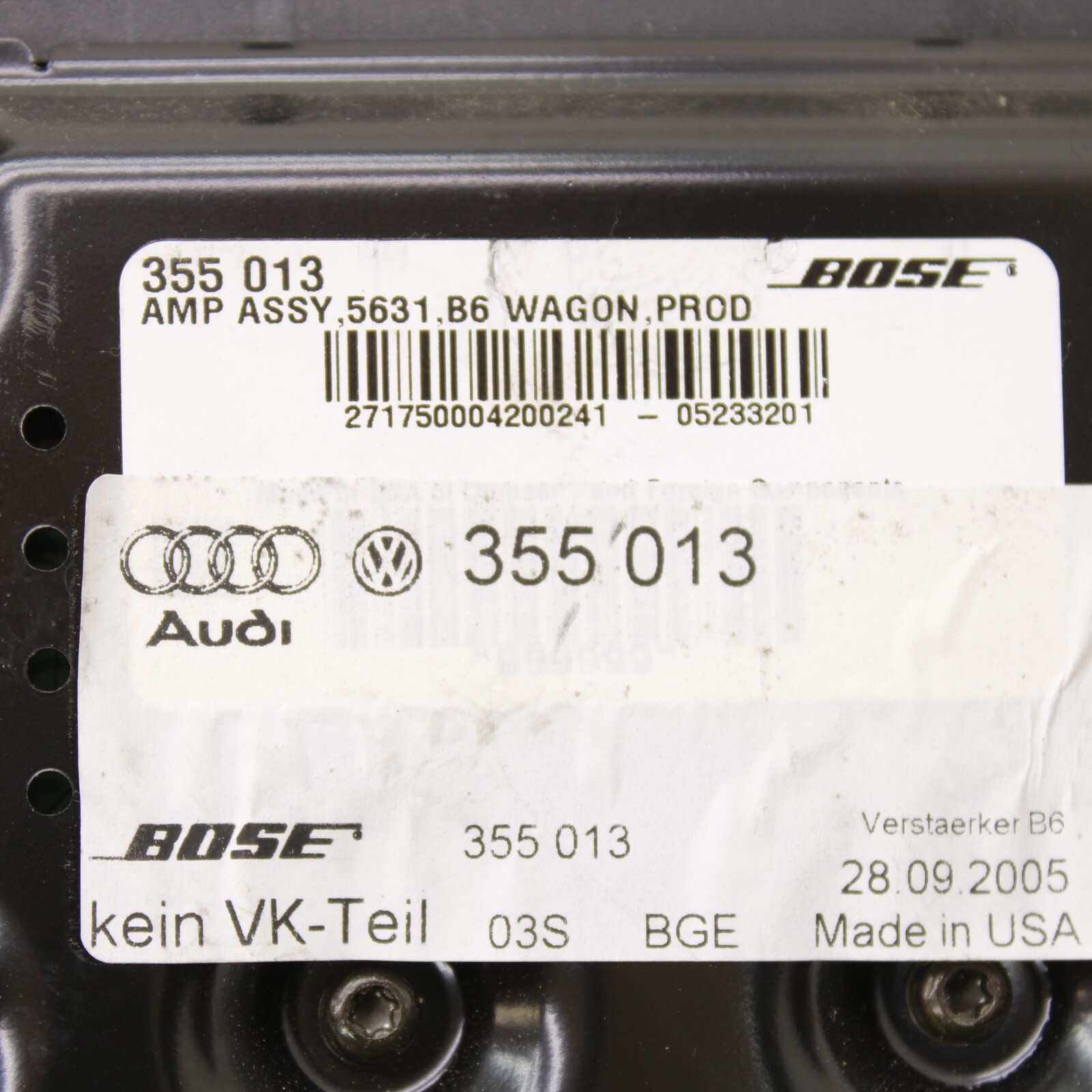 2003-2008 Maserati Quattroporte M139 Bose Amplifier Audio OEM AK2209245