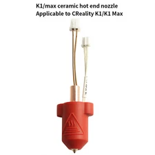 Ceramic Hot End Nozzle Upgraded Hotend Kit for Creality K1 / K1 MAX 3D Printer