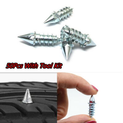 50PCS Car  Wheel Tyres Snow Winter Anti-Slip Nail Tires Studs Screw Snow Spikes