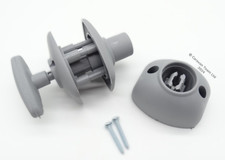 QUICK RELEASE CARAVAN / MOTORHOME EXTERNAL DOOR LOCK RETAINER CATCH  - GREY