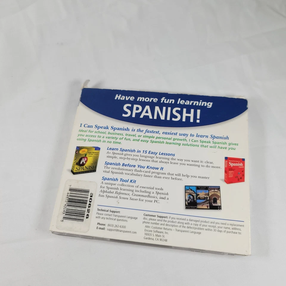 I Can Speak Spanish - Transparent Language - Learning CD Windows PC Mac - Image 4 of 4