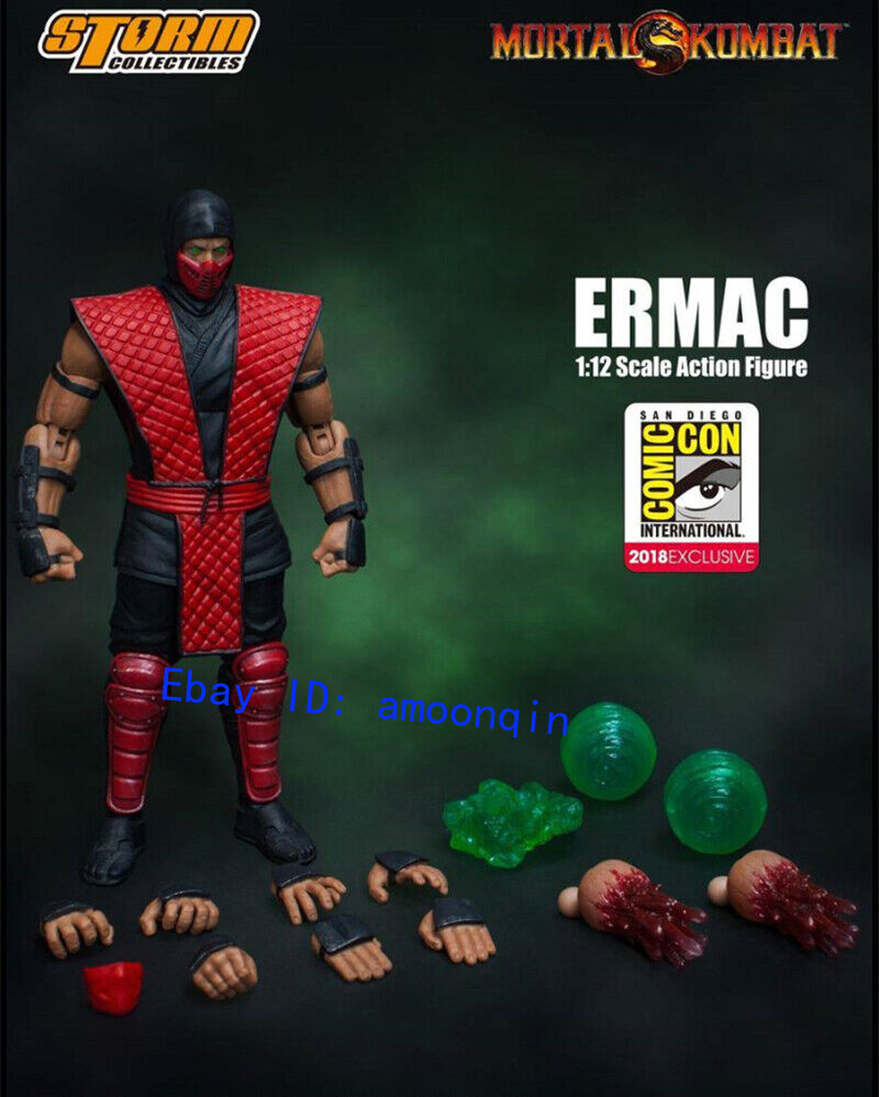Storm Toys Mortal Combat Red Ninja ERMAC 2018 SDCC 1/12 Scale Male