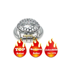 Stainless Steel CB Chastity Tool Hollow Out Fake Women Flat Short Chastity Lock