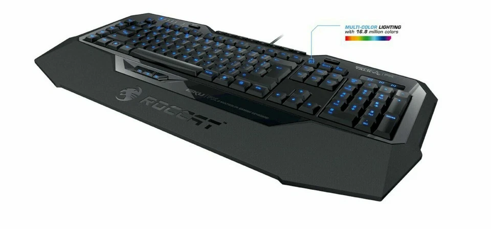 NEW Roccat Isku FX Multicolor Backlit Illuminated Gaming Keyboard ROC-12-901 BLK - Image 3 of 4