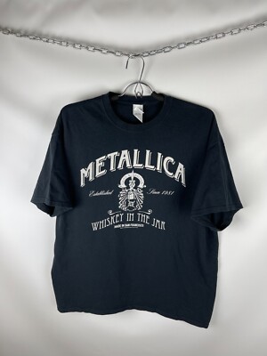 Metallica 2018 whiskey in the jar band tee shirt