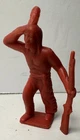 Vintage Marx Fort Apache Indian Scout Figure – Red Plastic – 1950s USA